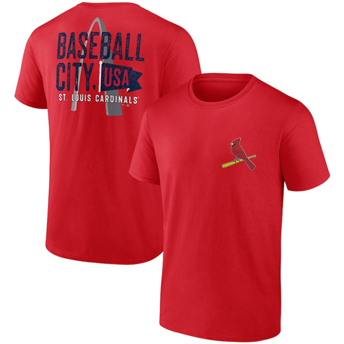 Men's St. Louis Cardinals Red Iconic Bring It T-Shirt Men's St. Louis Cardinals Red Iconic Bring It T-Shirt